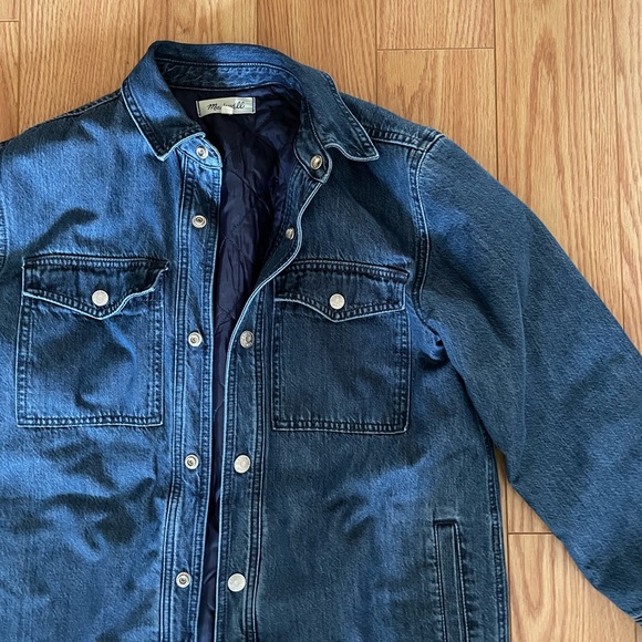 Madewell Quilted-Lining Denim Shirt-Jacket - Picture 7 of 7